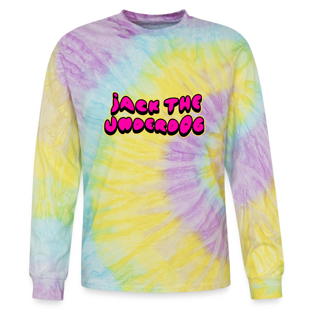 jtu logo tie dye long sleeve - mystique