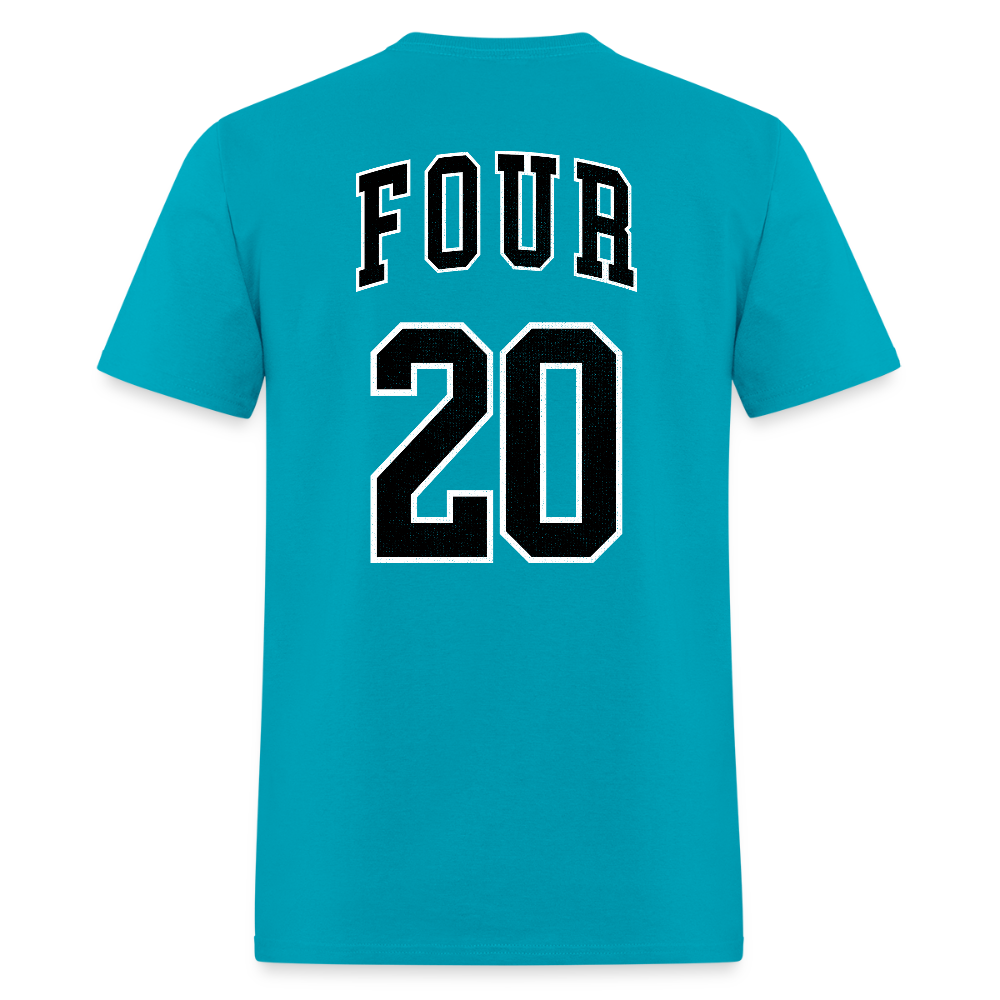 imwaytoohighforthis / 420 shirt - turquoise