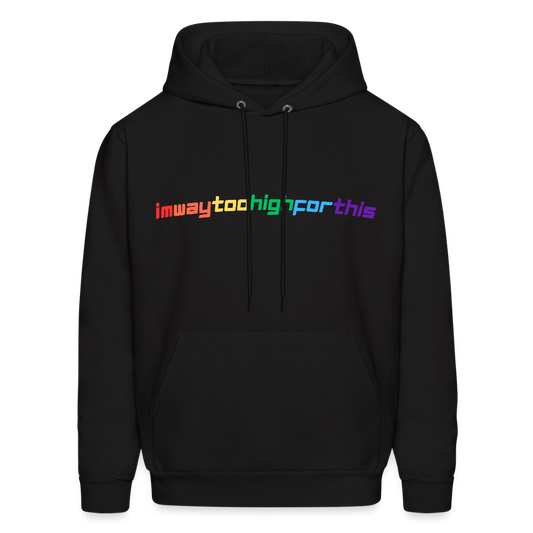 imwaytoohighforthis / 420 hoodie - black
