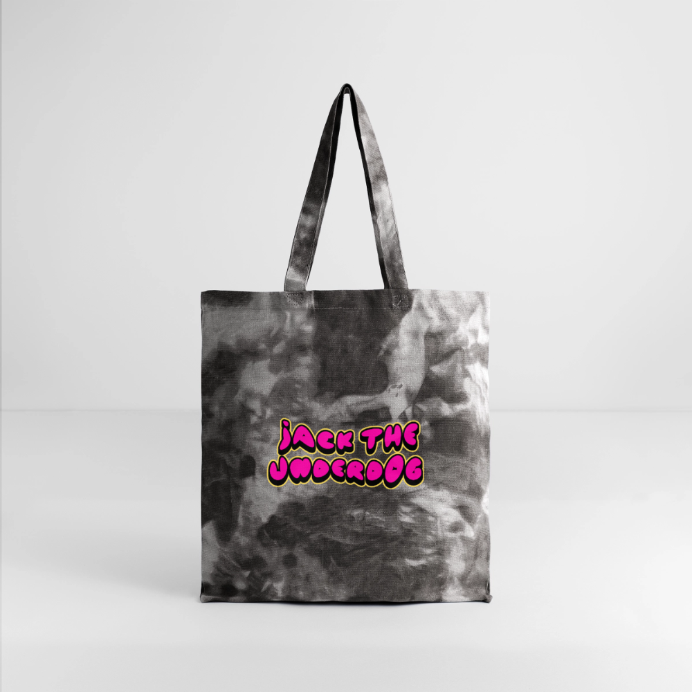 jtu logo / album cover tie dye tote - stormy ash