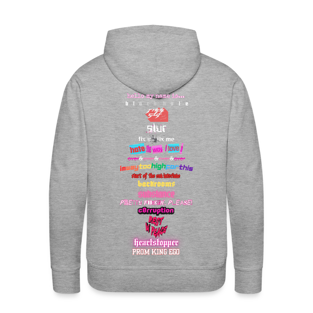jack. tracklist hoodie - heather grey