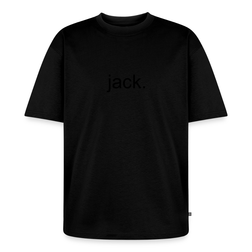 jack. plain album shirt with cover on back - black