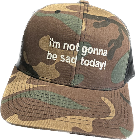 SAD TODAY HATS (black, camo, & pink!)