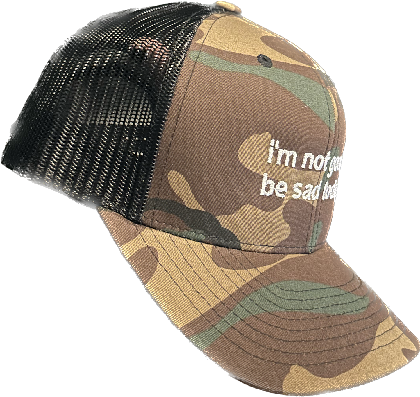 SAD TODAY HATS (black, camo, & pink!)